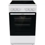 Готварска печка със стъклокерамичен плот Gorenje GEC5A61WG, 70 литра, бял, (13736)