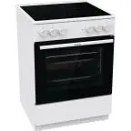 Готварска печка със стъклокерамичен плот Gorenje GEC6A41WC, 71 литра, бял, (13706)