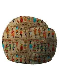 Барбарон 600л. King Size, Cuz This is Africa, Перящ се калъф, Пълнеж с микс от мемори пяна и дунапрен, Принт, (16985)