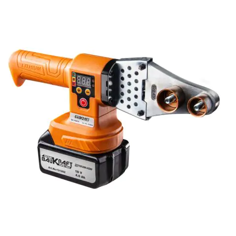 Поялник за PP тръби 18V 4Ah 3 глави Ø20-32mm BMC BAUKRAFT BK-PW04, (35929681)