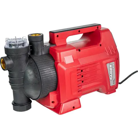 Помпа водна 1100W 1" 77L/min 45m воден филтър LCD RAIDER PRO RDP-WP80, (35930050)