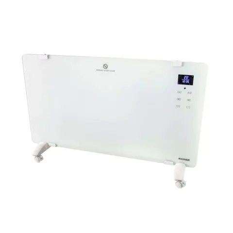 Конвектор със стойка 2kW бяло стъкло LED RAIDER RD-PH02, (35929691)