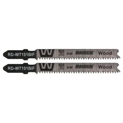 Нож за зеге BIM дърво 80mm 1.7mm 15TPI 2бр. RAIDER RD-WT101BIF, (35930390)