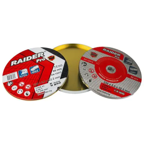 Диск за метал 230х2.0х22.2mm A60T Inox мет кутия 5бр. RDP, (35930320)