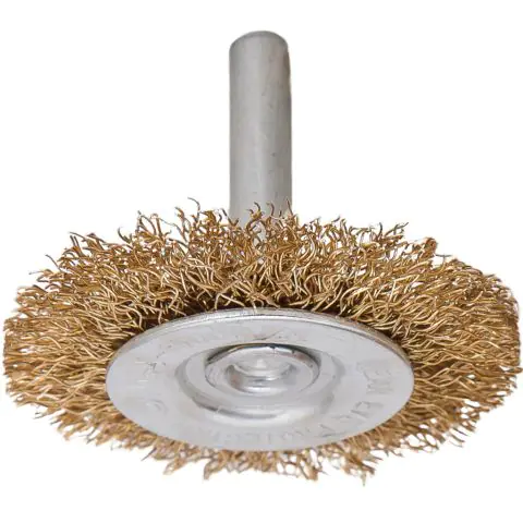 Четка за бормашина плоска месинг ø 75mm (3"), (35925821)