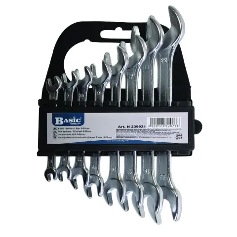 Ключ гаечен к-т 8бр 6-22mm на стойка Basic Skillco, (35926517)