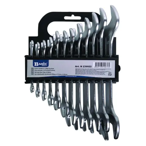 Ключ гаечен к-т 12бр 6-32mm на стойка Basic Skillco, (35926518)