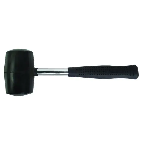 Чук гумен с метална дръжка 340g черен Basic Skillco, (35926598)
