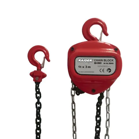 Лебедка с верига 1tх3m RAIDER RD-CB01, (35926894)