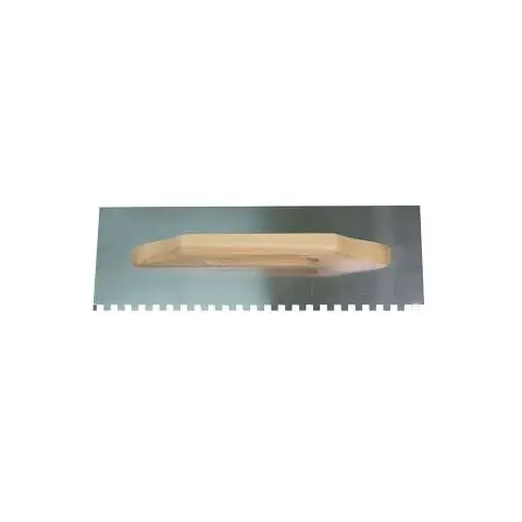 Маламашка дървена дръжка 380x130mm с гребен TopStrong, (35926992)