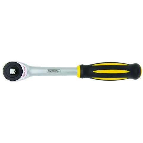 Тресчотка с въртяща дръжка трето поколение 1/4' 60 зъба Topmaster Professional, (35927559)