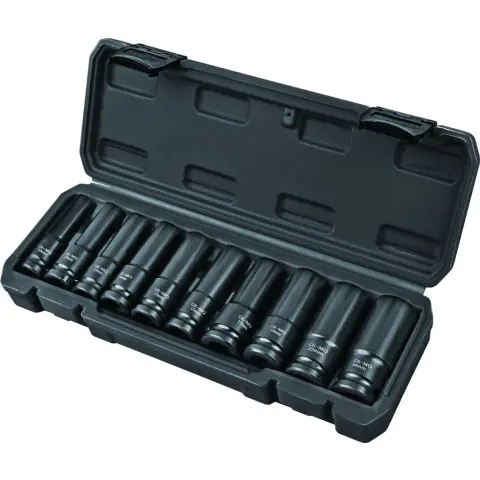 Вложки ударни удължени 1/2"Dr сет 10бр 10-24mm Cr-Mo Topmaster Professional, (35927613)