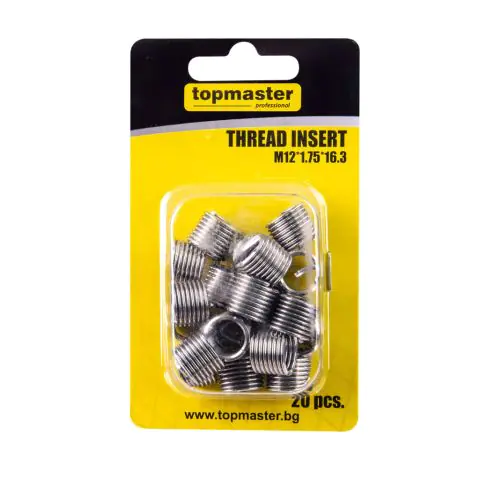 Резбови приставки M12*1.75*16.3, 20бр. Topmaster Professional, (35929653)