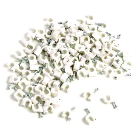 Скоба за телеф. кабел 6mm / плик 100бр TopStrong, (35928479)
