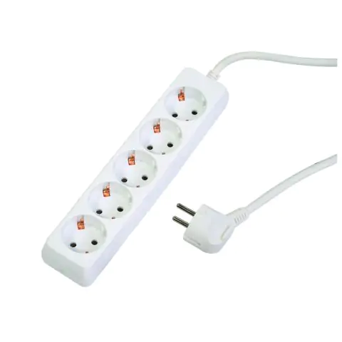 Разклонител 5 гнезда с кабел 1.5m х1.5mm2 MK, (35929344)