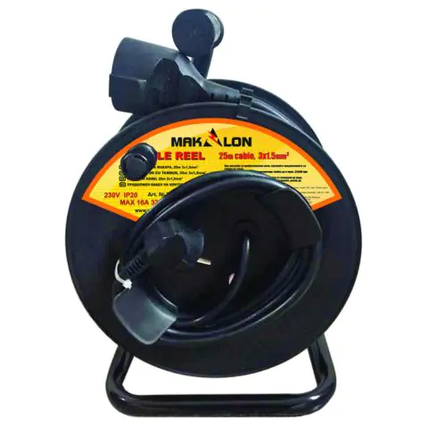 Удължител 25m на макара 1.5mm2 MK, (35929356)