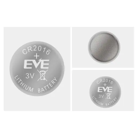 Бутонна батерия литиева CR 2016 1pc bulk 3V EVE BATTERY, (35934443)