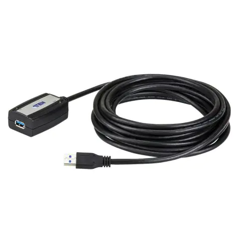 Удължителен кабел ATEN UE350A, USB-A мъжко - USB-A женско , 5 м, USB 3.0, Черен, (35935057)
