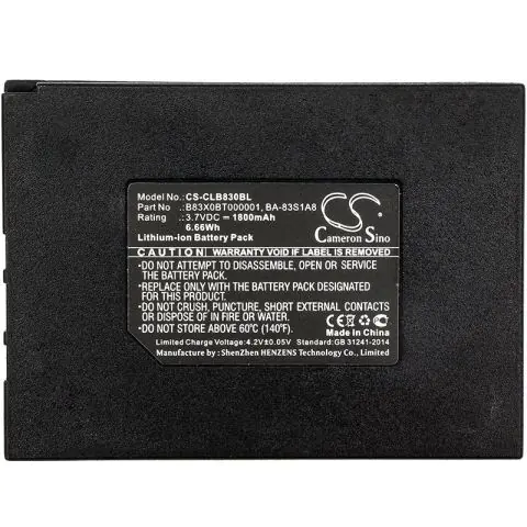 Батерия за баркод скенер Honeywell / Datalogic/ Metrologic SP5600 CipherLAB 8300 LiIon 3.7V 1800mAh Cameron Sino, (35938240)