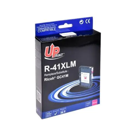 Мастило гел UPRINT GC41M, RICOH, 36ml, 2500 копия, 405763, Magenta, (35933699)