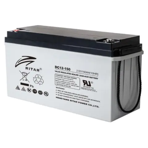 Оловна AGM батерия RITAR (DC12-150), 12V, 150Ah, F12/M8, За соларни системи, (35936892)