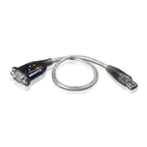 Кабел конвертор ATEN UC232, USB-A мъжко - Сериен порт RS232, 35 cm, (35933824)