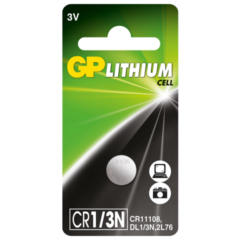 Литиева батерия GP CR-1/3N 3V за глюкомери и фото DL1/3N, (35932586)