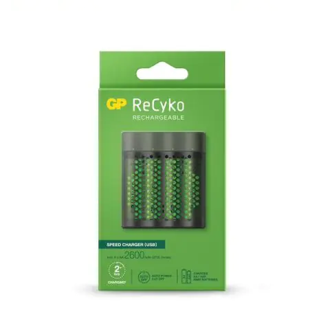 Зарядно устройство GP M451-270AAHCE-EB4, 4 AA, NiMH, 2700mAh, FAST, (35934270)