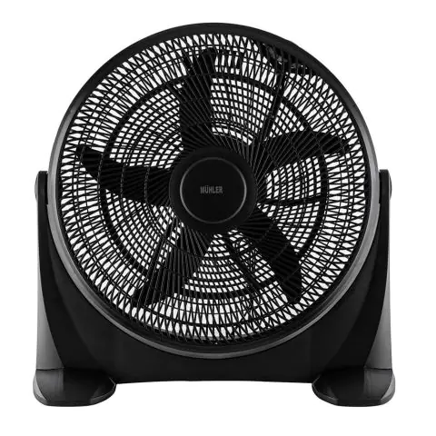 Вентилатор подов 20'' Muhler FM-2020F, 80W, индустриален, пластмасов, черен, (35941731)