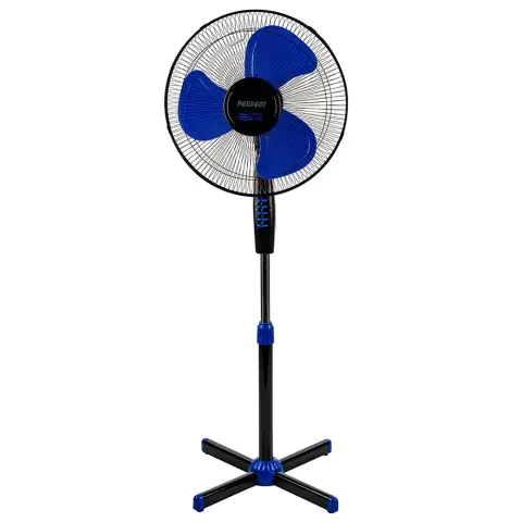 Вентилатор на стойка 16'' Perfect FM-3237, 40W, черно-синьо, (35941733)
