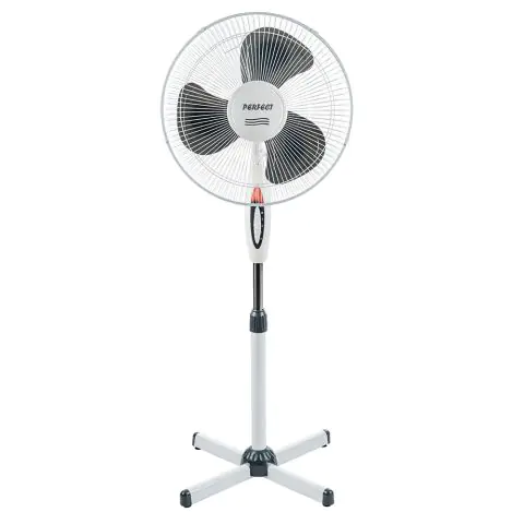 Вентилатор на стойка 16'' Perfect FM-3212, 40W, бяло-сиво, (35942035)