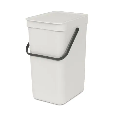 Кош за смет за разделно събиране Brabantia Sort&Go 12L, Light Grey, (35942416)