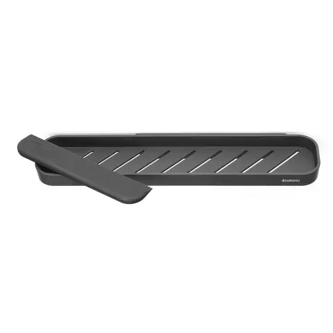 Рафт за душ с приставка за почистване Brabantia MindSet Dark Grey, (35942534)