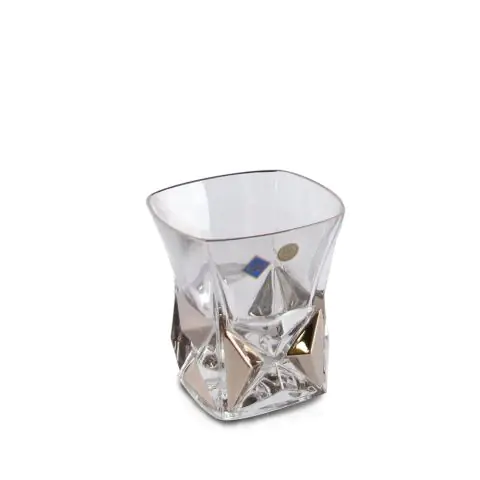 Чаша за уиски Bohemia 1845 Pyramida Platinum 280ml, 6 броя, (35942548)