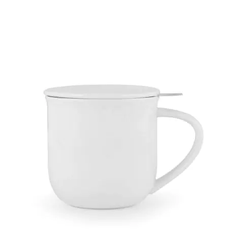 Чаша за чай с цедка VIVA Minima Pure White 350ml, (35942956)