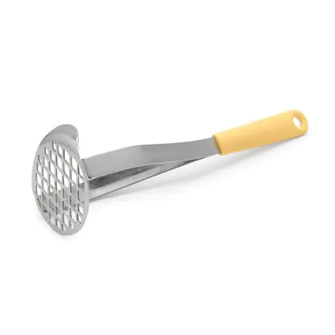 Преса за картофи Brabantia Tasty+ Vanilla Yellow, с подвит ръб за загребване, (35944314)