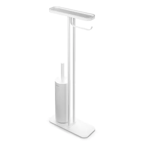 Стойка за тоалетна за четка и държач Brabantia MindSet Mineral Fresh White N, (35943380)
