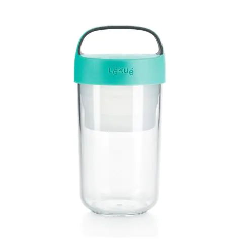 Купичка с отделения Lekue On The Go Turquoise 600ml, (35946978)