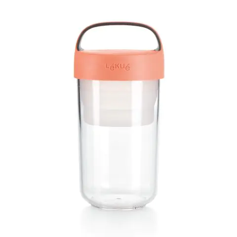 Купичка с отделения Lekue On The Go Coral 600ml, (35946979)