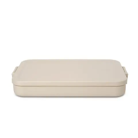 Кутия за обяд Brabantia Make&Take 1.1L, Soft Beige, плоска, (35947014)
