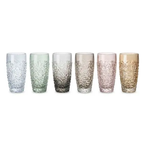 Чаша за вода Bohemia 1845 Nicolette MIX 430ml, 6 броя, (35949933)