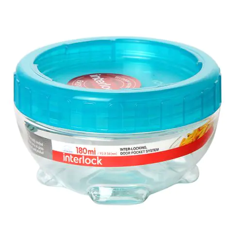 Буркан Lock & Lock Interlock INL305B 180ml, петролено зелен, (35940686)