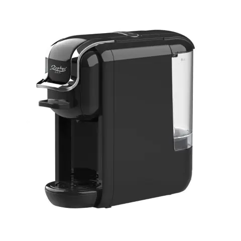 Еспресо машина ZEPHYR ZP 1171 L, За капсули и мляно кафе 3в1, 1450W, 19 бара, Черен, (18362)