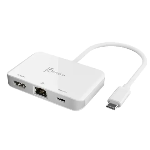 Мрежови адаптер/хъб/ j5create JCA351, Gigabit, 4K HDMI, (35936682)