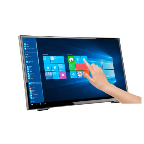 Тъч монитор HANNSPREE HT248PPB, LED, 23.8 inch, Wide, Full HD, D-Sub, HDMI, DP, Черен, (35933388)