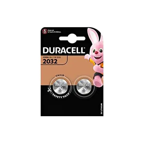Бутонна батерия литиева GP CR2032 3V 2 бр. в блистер DURACELL, (35934537)
