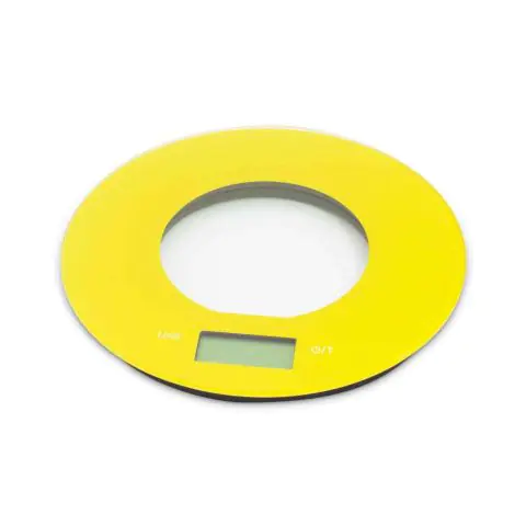 Кухненска дигитална везна SAPIR SP 1651 O, 5 кг, LCD екран, Жълт, (18474)