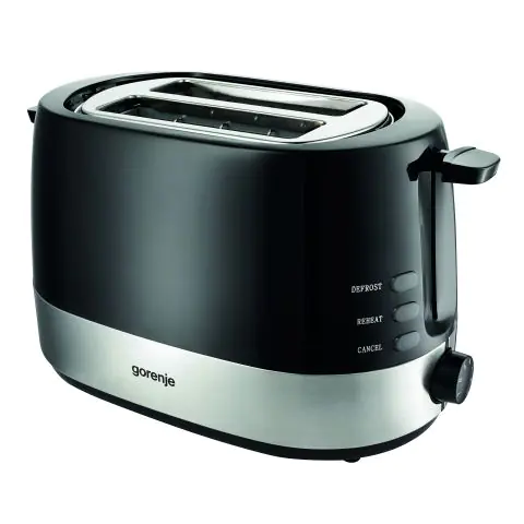 Тостер Gorenje T850BK, 850W, автоматично изключване, черен/инокс, (13494)