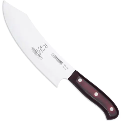 Шефски нож Giesser серия Premium Cut Chefs No 1, Rocking Chefs, Micarta, 20см острие, (35945237)