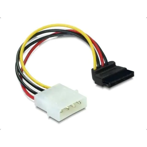 Кабел DeLock Power SATA HDD към 4 pin, на 90°, 15 cm, (35933815)